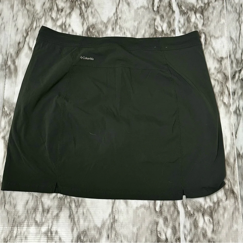 Columbia Omni-Shield Skort in Dark Olive Outdoors Hiking Quick Dry Sporty